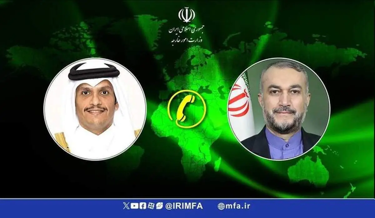 رایزنی تلفنی نخست‌وزیر قطر با وزیر خارجه کشورمان