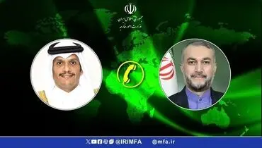 رایزنی تلفنی نخست‌وزیر قطر با وزیر خارجه کشورمان