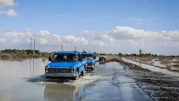 سیلاب، راه ارتباطی ۳۰۰ روستای جنوب سیستان و بلوچستان را بست