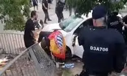 زیرگرفتن با خودرو دست‌کم ۱۶ هوادار اسپانیول را راهی بیمارستان کرد

