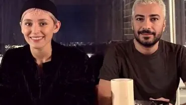 ابراز عشق نوید محمدزاده به فرشته حسینی در روز تولد همسرش!