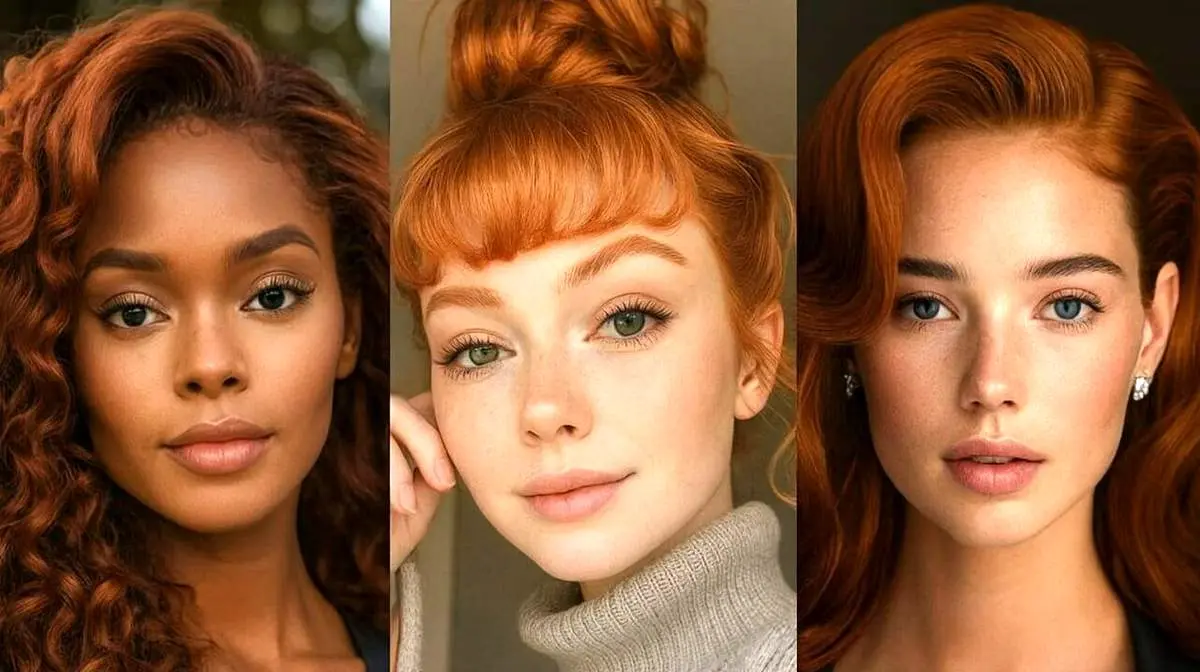 تناسب رنگ موی مسی با رنگ پوست
