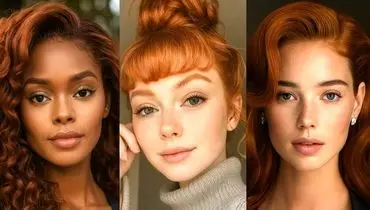 تناسب رنگ موی مسی با رنگ پوست
