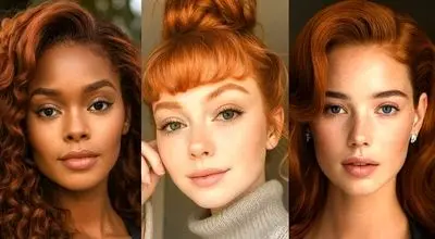 تناسب رنگ موی مسی با رنگ پوست
