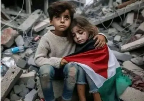 همخوانی سرود بلاچاو برای حمایت از مردم غزه
