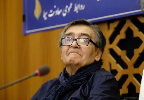 قابِ یادگاری هنرمندان در جشن ۷۵سالگی رضا رویگری در خانه سالمندان | تصاویر
