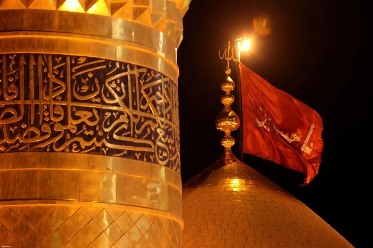 شام غریبان در حرم امام حسین (ع) + فیلم