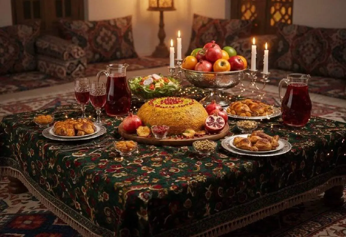 ته‌چین مرغ و انار؛ خوش‌رنگ‌ترین غذای اصیل شب چله