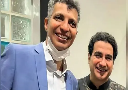 دیدار صمیمی عادل فردوسی‌پور و همایون شجریان+ عکس