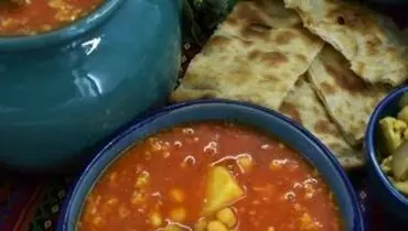 اندازه حبوبات آبگوشت رستورانی
