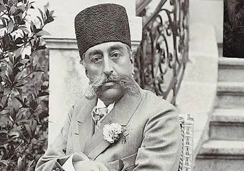 عکس زیرخاکی از مظفرالدین‌شاه در ۱۴ سالگی