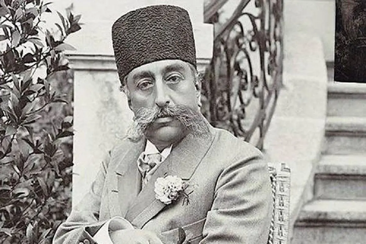 عکس زیرخاکی از مظفرالدینشاه در ۱۴ سالگی