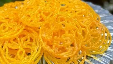 طرز تهیه زولبیا با نشاسته ذرت + فیلم