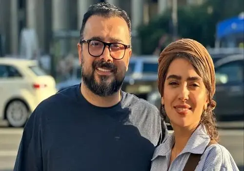 عاشقانه سپند امیرسلیمانی و همسرش روی صحنه تئاتر