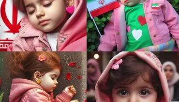گلباران مزار دختر کاپشن صورتی در کرمان/عکس