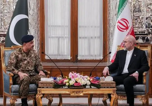 قالیباف: تش‌بس نتیجۀ پایداری حزب‌الله و وحدت محور مقاومت بود + عکس