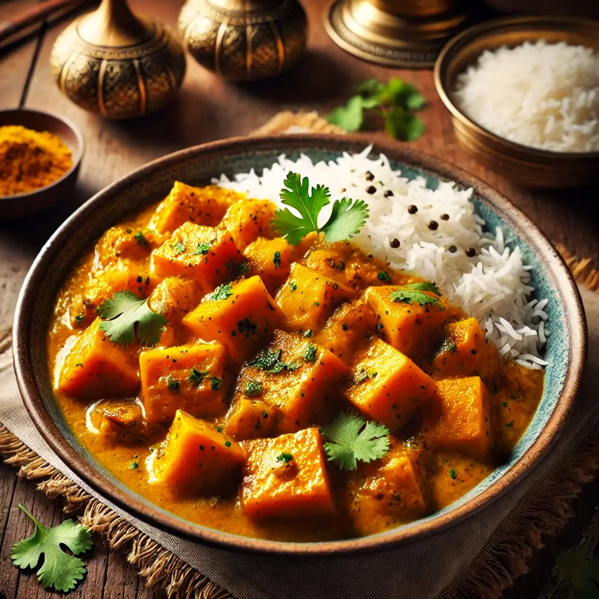 طرز تهیه خوراک بریانی قارچ و کدو تنبل برای روزهای سرد پاییز