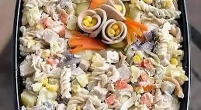 طرز تهیه سالاد ماکارونی ایتالیایی خوشمزه و مجلسی
