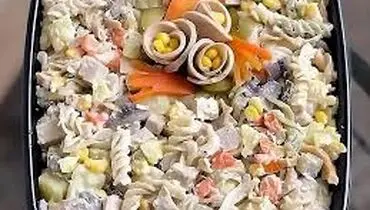 طرز تهیه سالاد ماکارونی ایتالیایی خوشمزه و مجلسی
