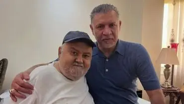 حضور غیرمنتظره علی دایی در مراسم ختم اکبر عبدی؛ مردم دور شهریار حلقه زدند!