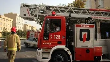 آتش سوزی در کارخانه لبنیات در تهران