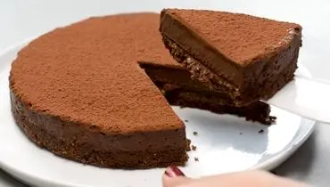 طرز تهیه چیزکیک شکلاتی یخچالی بدون فر 

