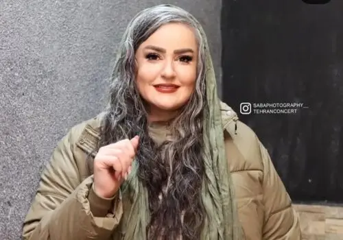 عکس عروسی گلشیفته و مکرون با تم دهه شصت!