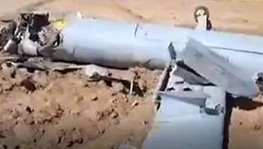 تصاویر شکار پهپاد پیشرفته اسرائیل توسط پدافند ایران