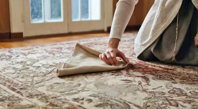 چگونه لکه‌های سخت روی فرش را تمیز کنیم؟ اشتباهاتی که ممکن است لکه را بدتر کنند