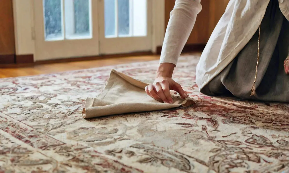 چگونه لکه‌های سخت روی فرش را تمیز کنیم؟ اشتباهاتی که ممکن است لکه را بدتر کنند