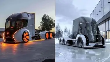 کامیون هایی که هوش مصنوعی به سبک پورشه ساخت+ تصاویر