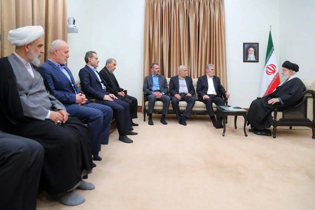 دیدار رهبر انقلاب با دبیرکل جنبش جهاد اسلامی فلسطین