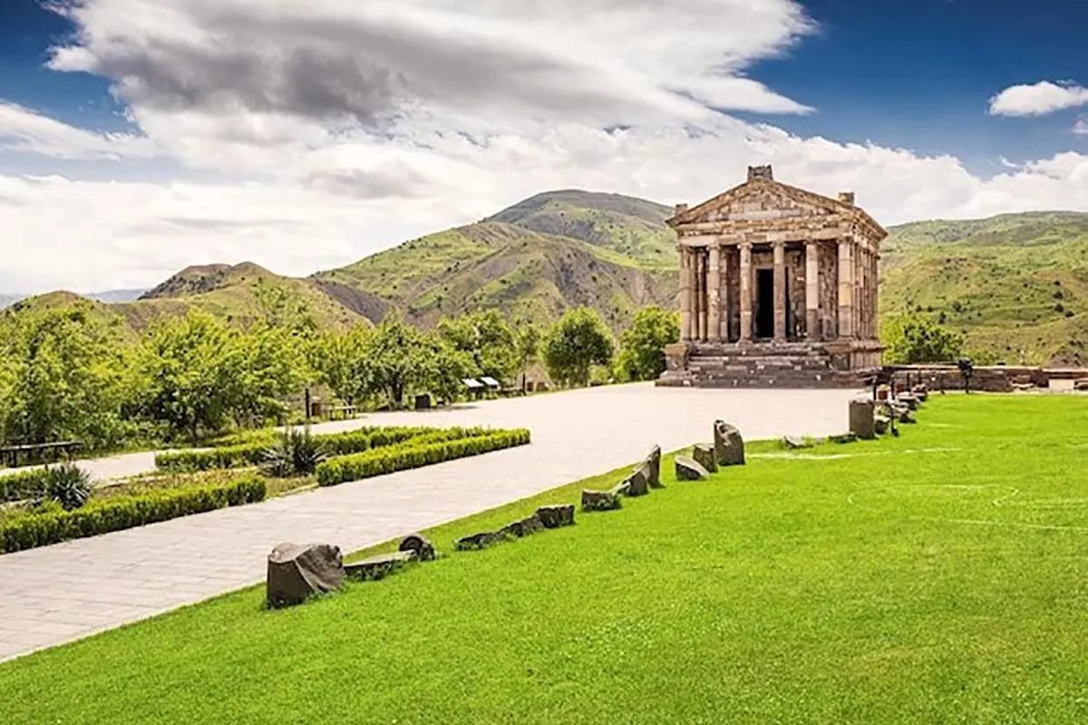 تصاویری جالب از معبد باستانی گارنی در ارمنستان
