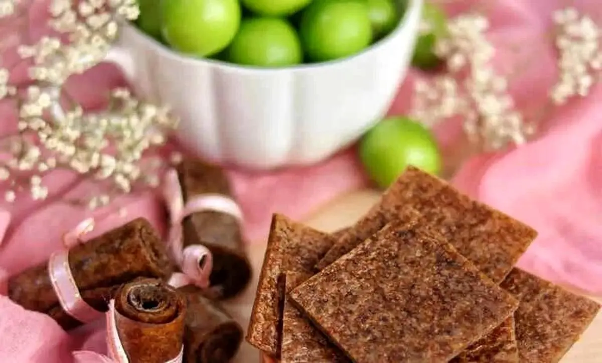 طرز تهیه لواشک خانگی گوجه سبز و کیوی