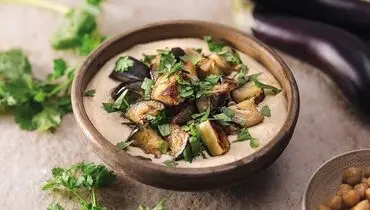 طرز تهیه حمص بادمجان به روش لبنانی