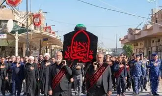 تصاویر |  تشییع نمادین امام سجاد(ع) در سامرا
