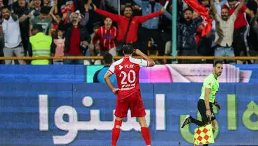 گل اول پرسپولیس به نساجی توسط شهاب زاهدی+ فیلم