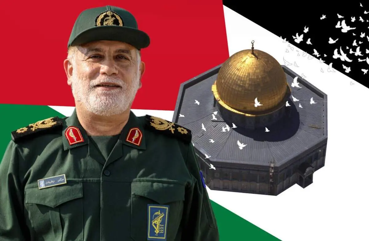 اقامه نماز آیت‌الله علم‌الهدی بر پیکر شهید سرلشکر نیلفروشان+ فیلم