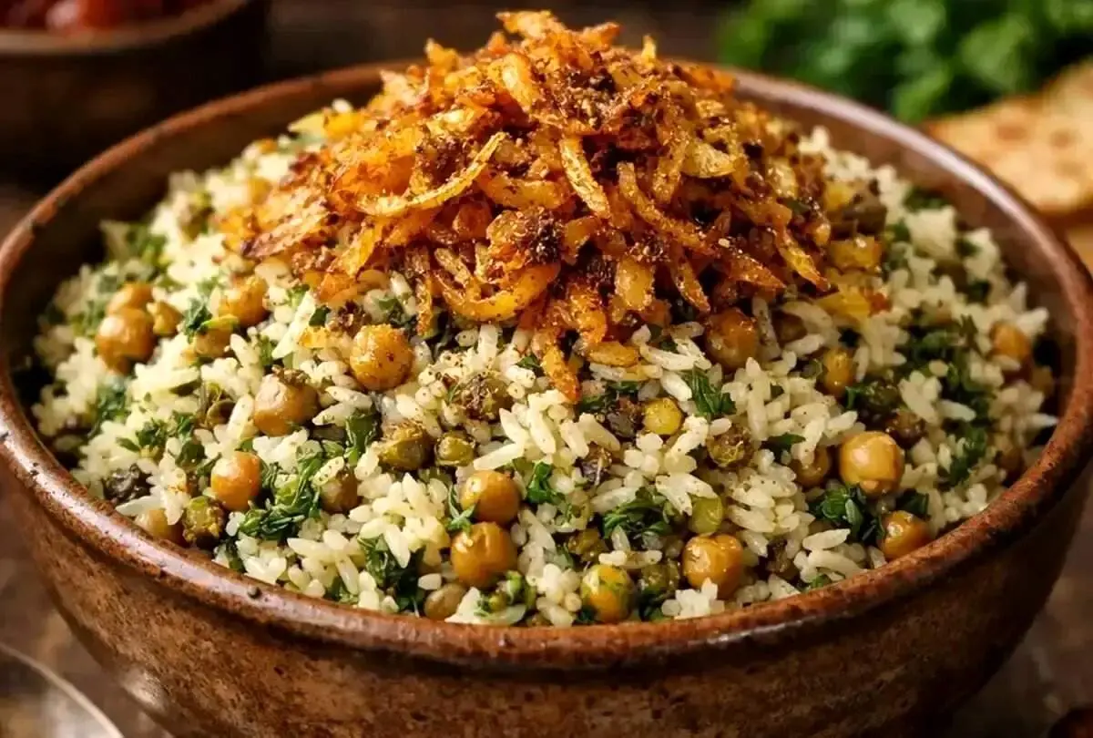 روش تهیه پتله پلو همدانی اصیل با کشمش و گردو