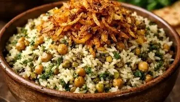 روش تهیه پتله پلو همدانی اصیل با کشمش و گردو