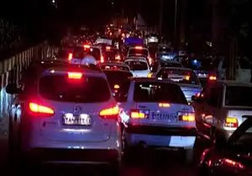 وضعیت ترافیک شب یلدا در اتوبان چمران تهران +ویدئو