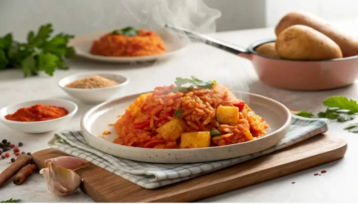 طرز تهیه دمپخت سیب‌زمینی خوش‌رنگ و خوشمزه