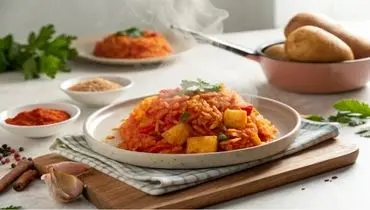 طرز تهیه دمپخت سیب‌زمینی خوش‌رنگ و خوشمزه