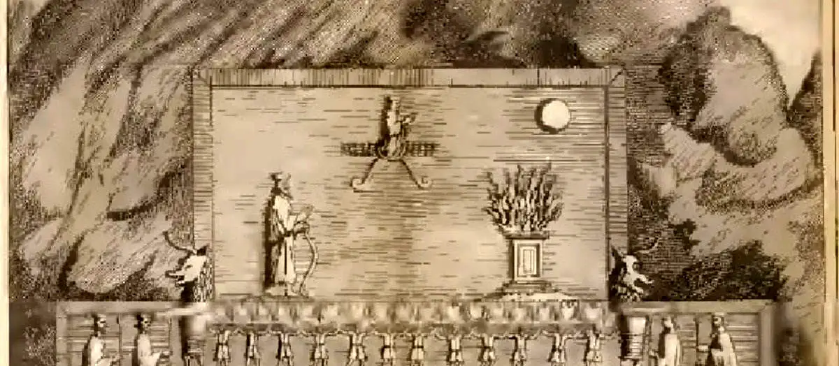 نخستین نقاشی‌ شناخته‌شده از مقبره‌های شاهان هخامنشی در تخت جمشید + عکس