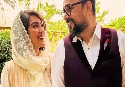 همسر سپند امیرسلیمانی از نام فرزندشان رونمایی کرد/عکس