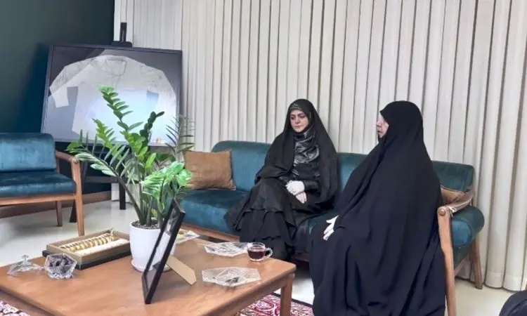 حضور دختر رئیس‌جمهور در منزل سردار حاجی‌زاده + فیلم