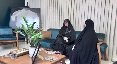 حضور دختر رئیس‌جمهور در منزل سردار حاجی‌زاده + فیلم