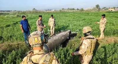 کشف لاشه موشک اسرائیل در بغداد!+ فیلم