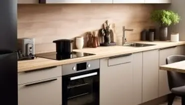 بهترین رنگ کابینت آشپزخانه برای لوازم سیلور و مشکی