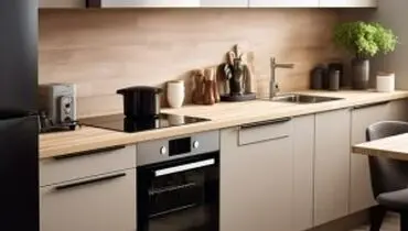 بهترین رنگ کابینت آشپزخانه برای لوازم سیلور و مشکی